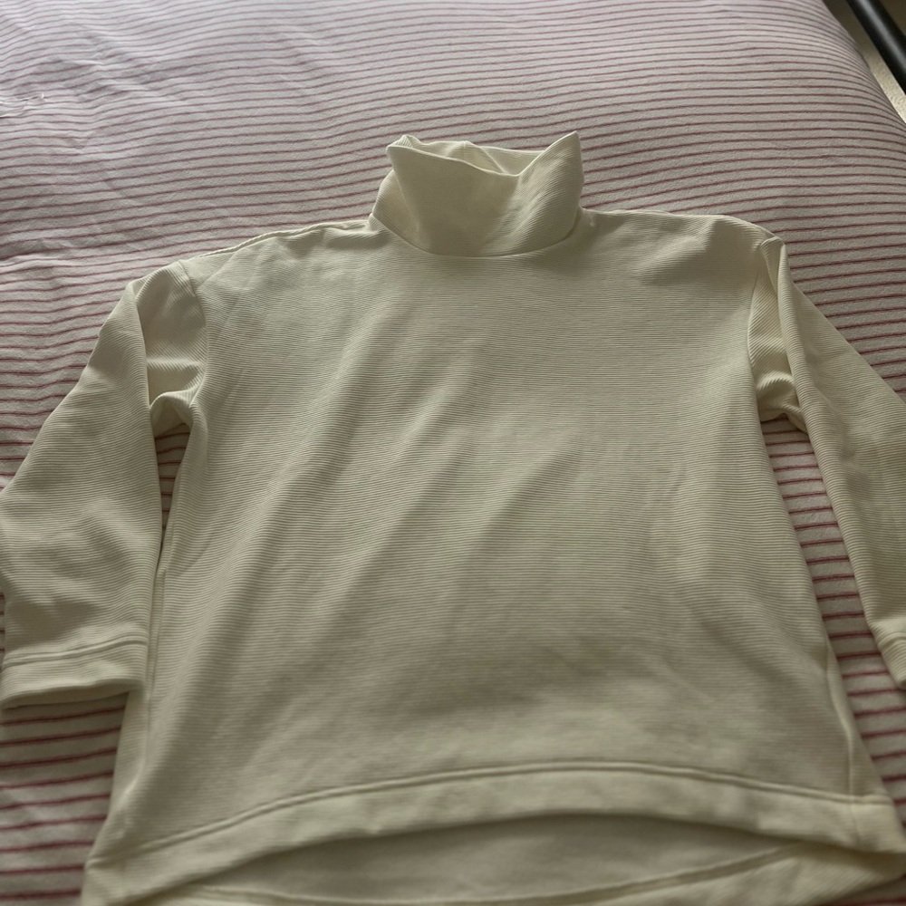 Cream Turtleneck Sweater